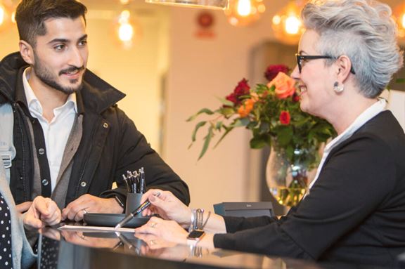 Receptionen på Jungmansgatan i Västra Hamnen, Malmö